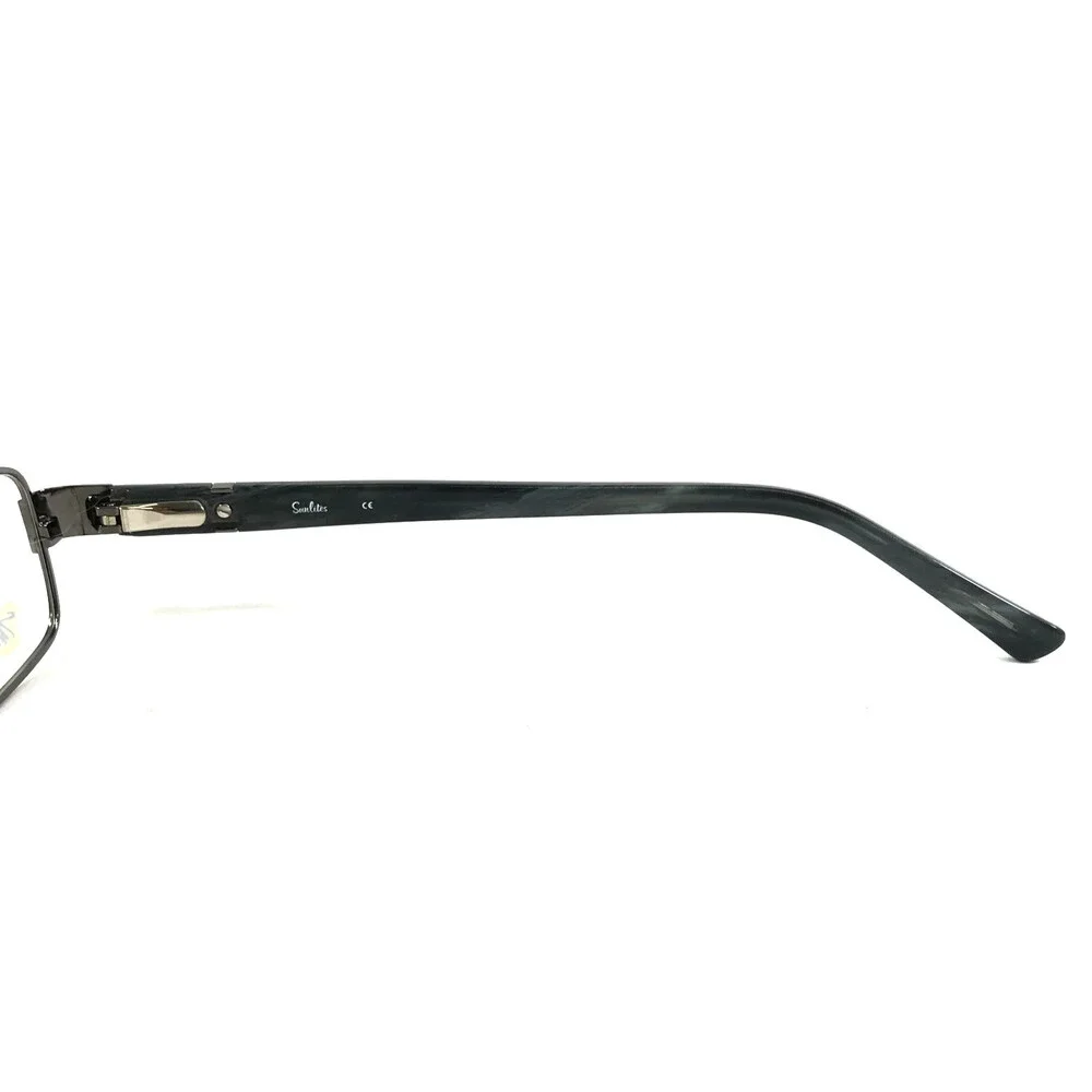 Sunlites Eyeglasses Frames SL4009 033 GUNMETAL Rectangle Full Rim 52-18-140